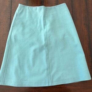 Boden Wool Teal Blue Skirt 8 Long